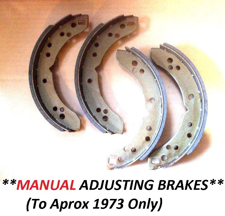 REAR BRAKE SHOES SET (Triumph GT6) (**Manual Adjusting**) (1966- Aprox 73 Only) 